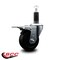 Service Caster 3.5'' Soft Rubber Swivel 1-1/8'' Expanding Stem Caster Total Lock Brake SCC-EXTTL20S3514-SRS-118 - alternate 3
